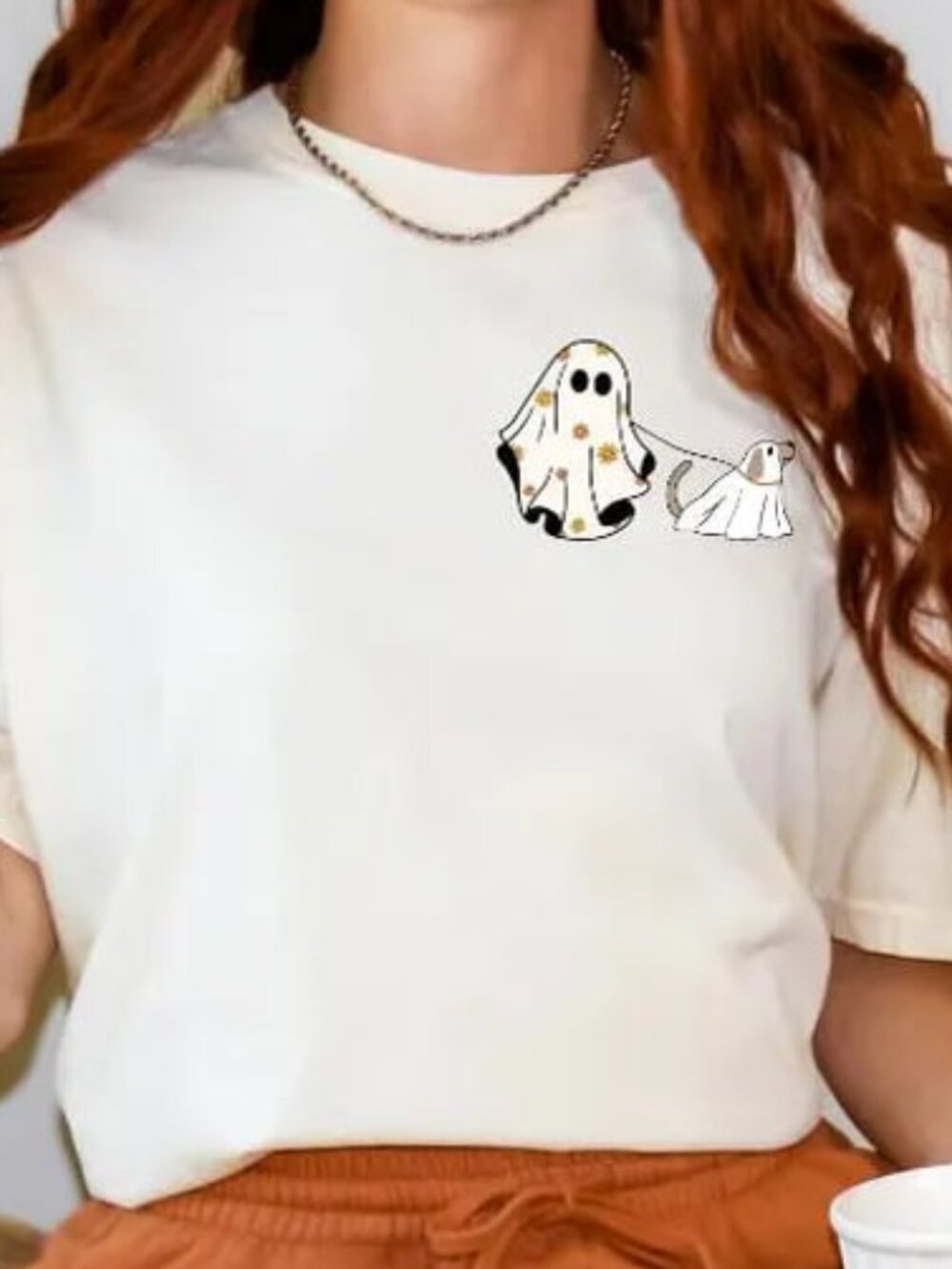 Cute Ghost Dog Halloween Shirt, Dog Lover Shirt, Funny Halloween Tee